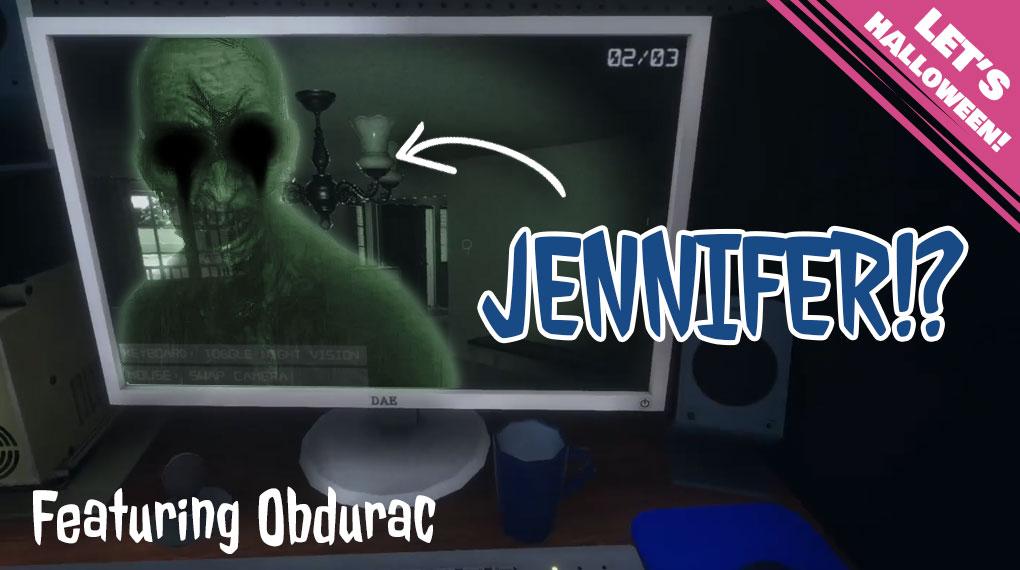 the ghost of Jennifer on the monitor